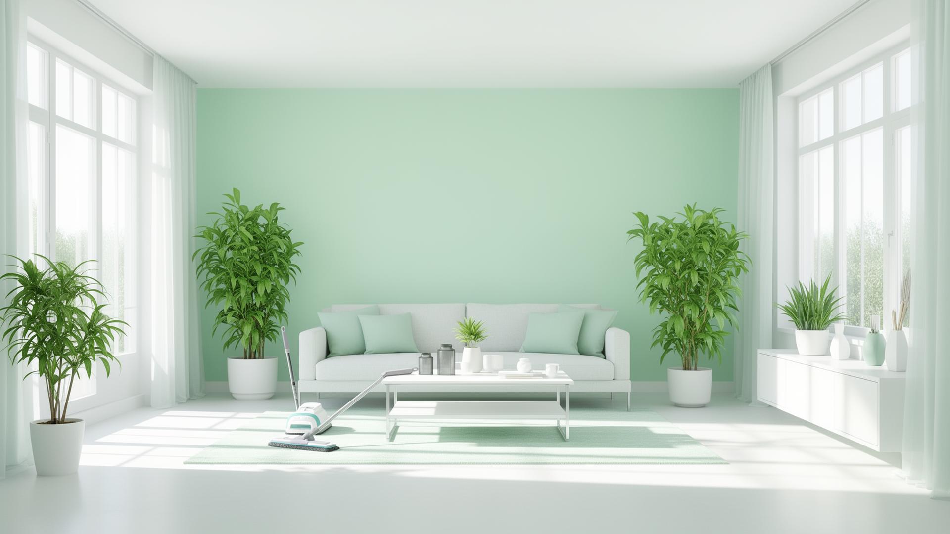 Clean modern living room